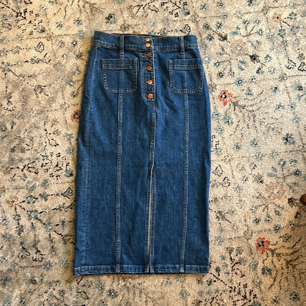 Madewell denim skirt